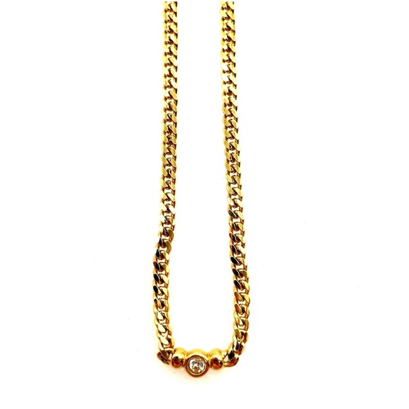 Christian Dior 1P Gold plated necklace - 16” - Picture 4 of 12